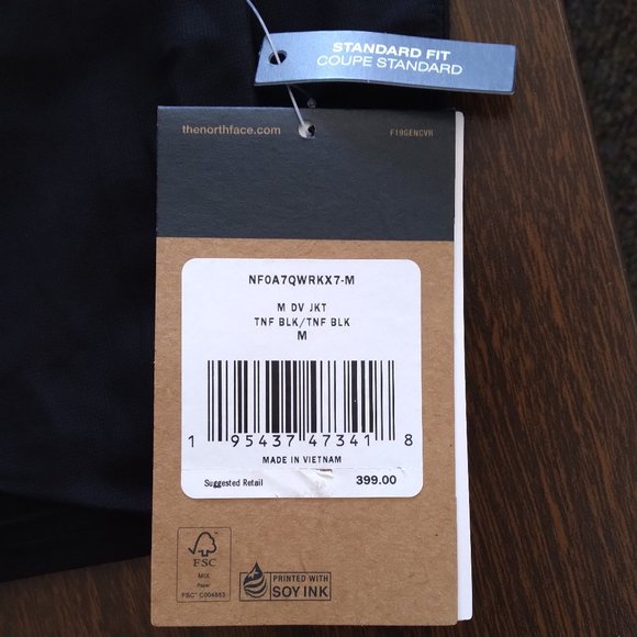 🆕 The North Face Men's DryVent Jacket, Medium-TNF Black/TNF Black, Authentic - Picture 4 of 9